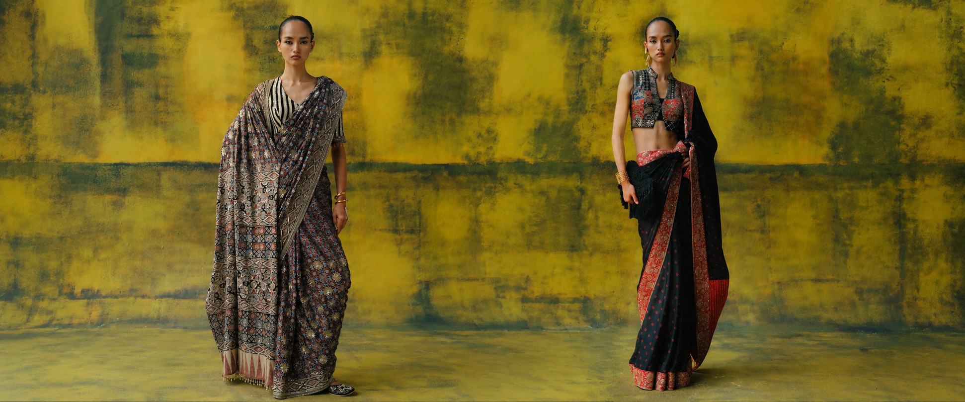 Ajrakh Saree: From Hand Block Print to Modern Indian Dressing