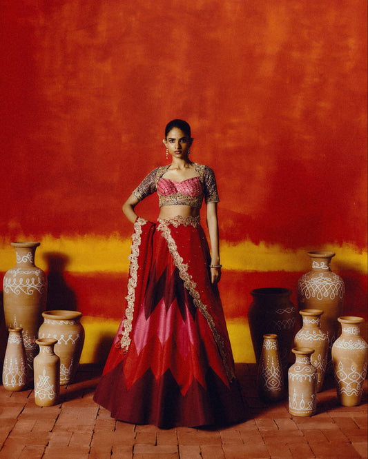 Aruna Rekha Lehenga Set
