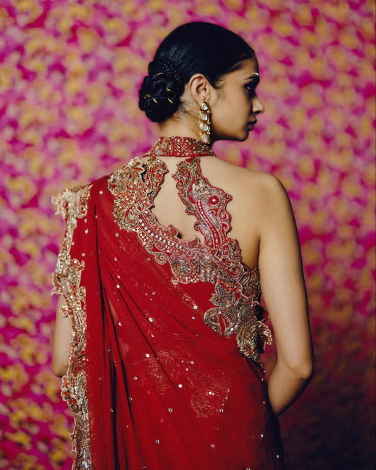 Sundari Pre-draped Saree Set