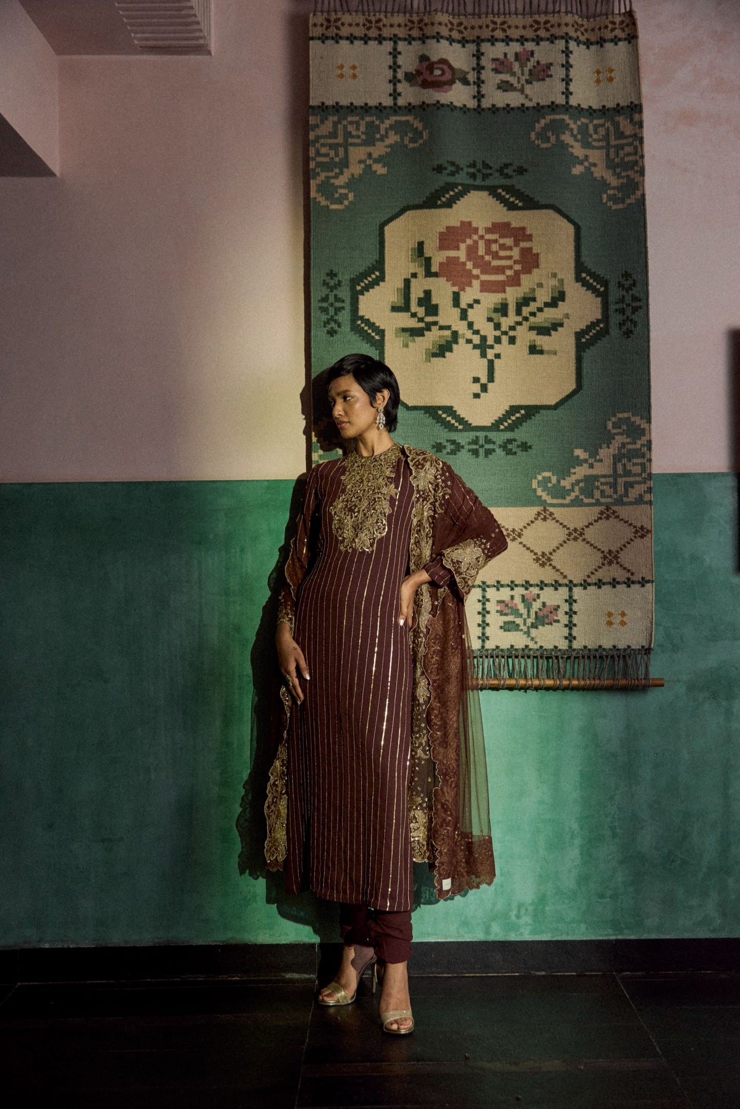 Brunette bloom kurta set