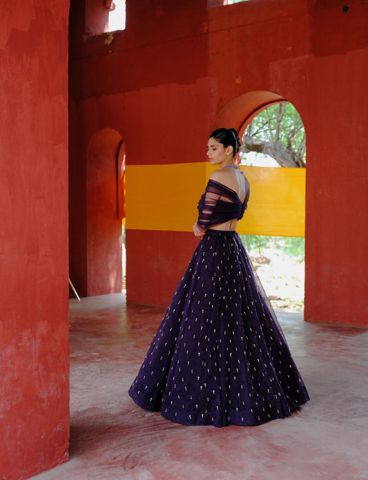 Violet Pearl Lehenga