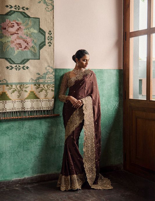 Maple blossom saree