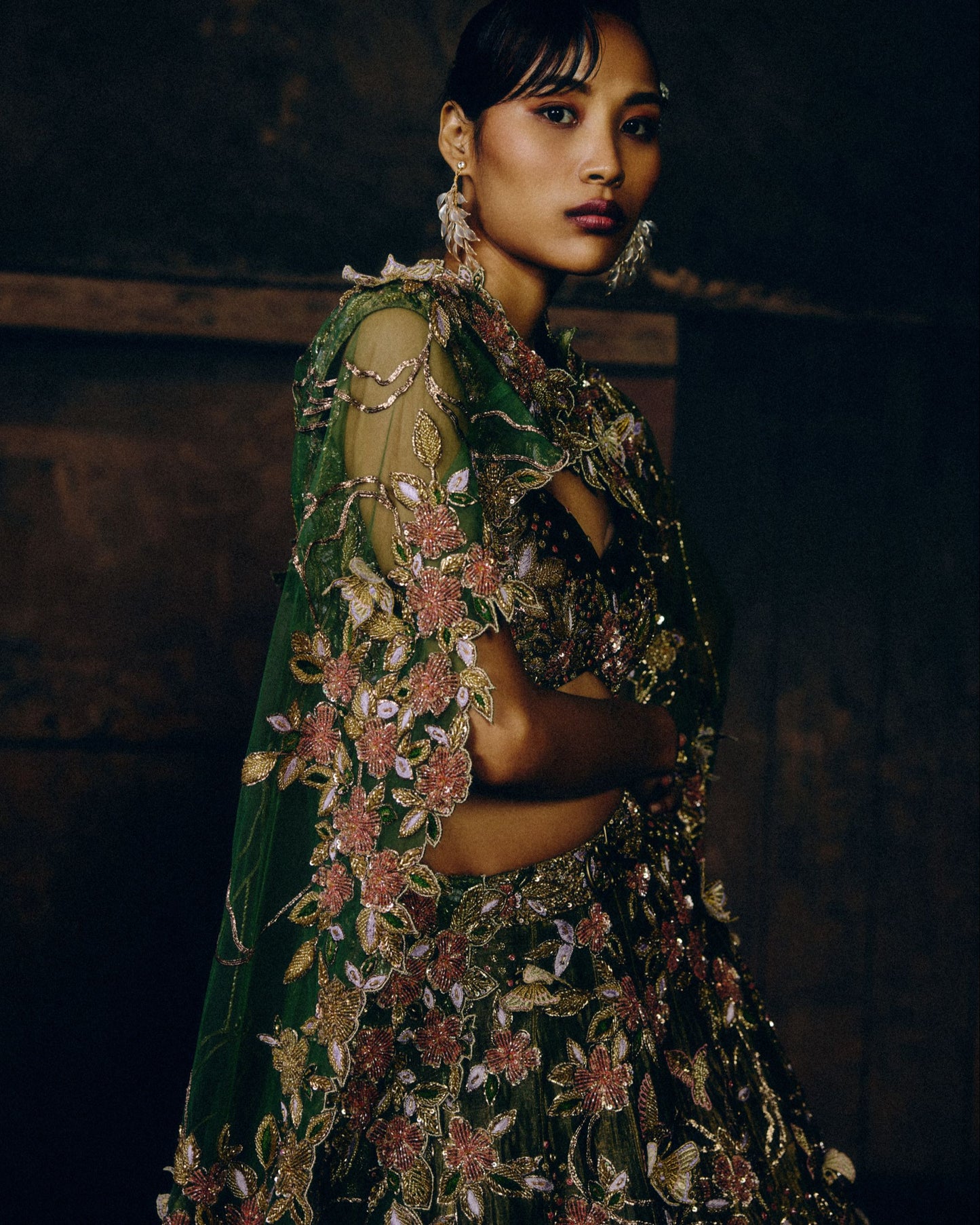 Wildflower Meadow Tissue
Lehenga Set