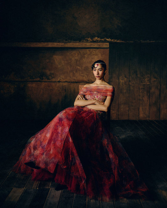 Poppy Ridge Sunset Bloom
Gown