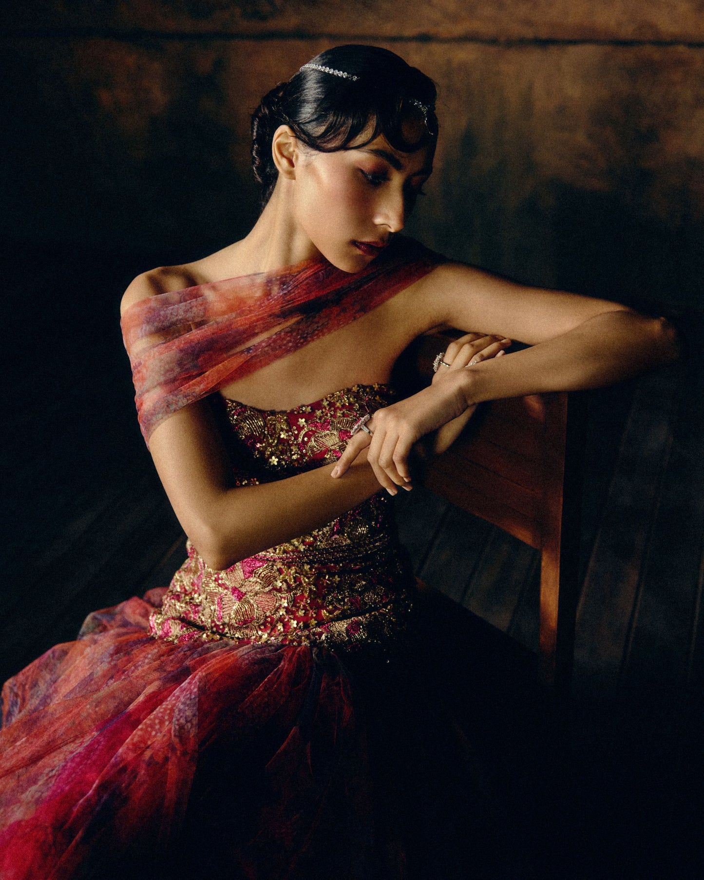Poppy Ridge Sunset Bloom
Gown