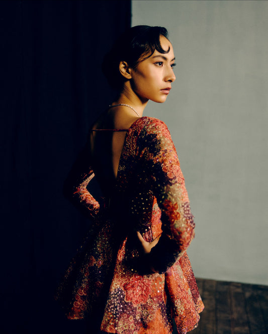 Saffron Sunset Bloom Two Piece
Set