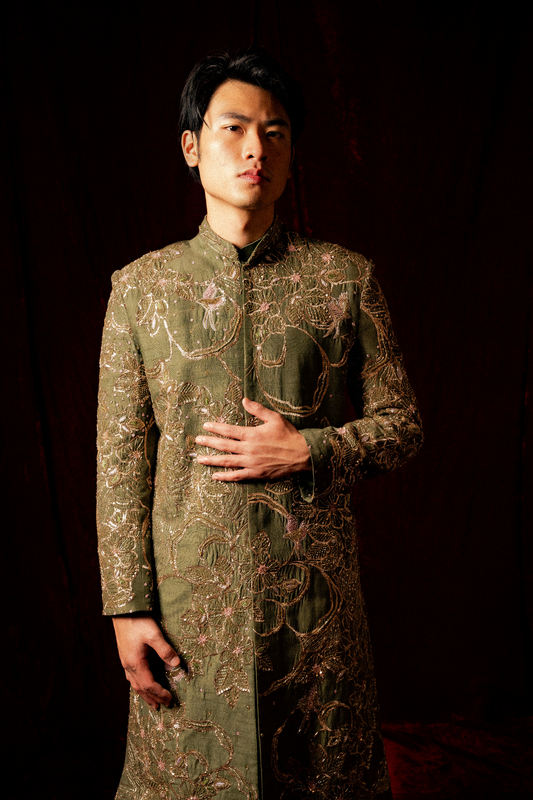 Ashby sherwani set