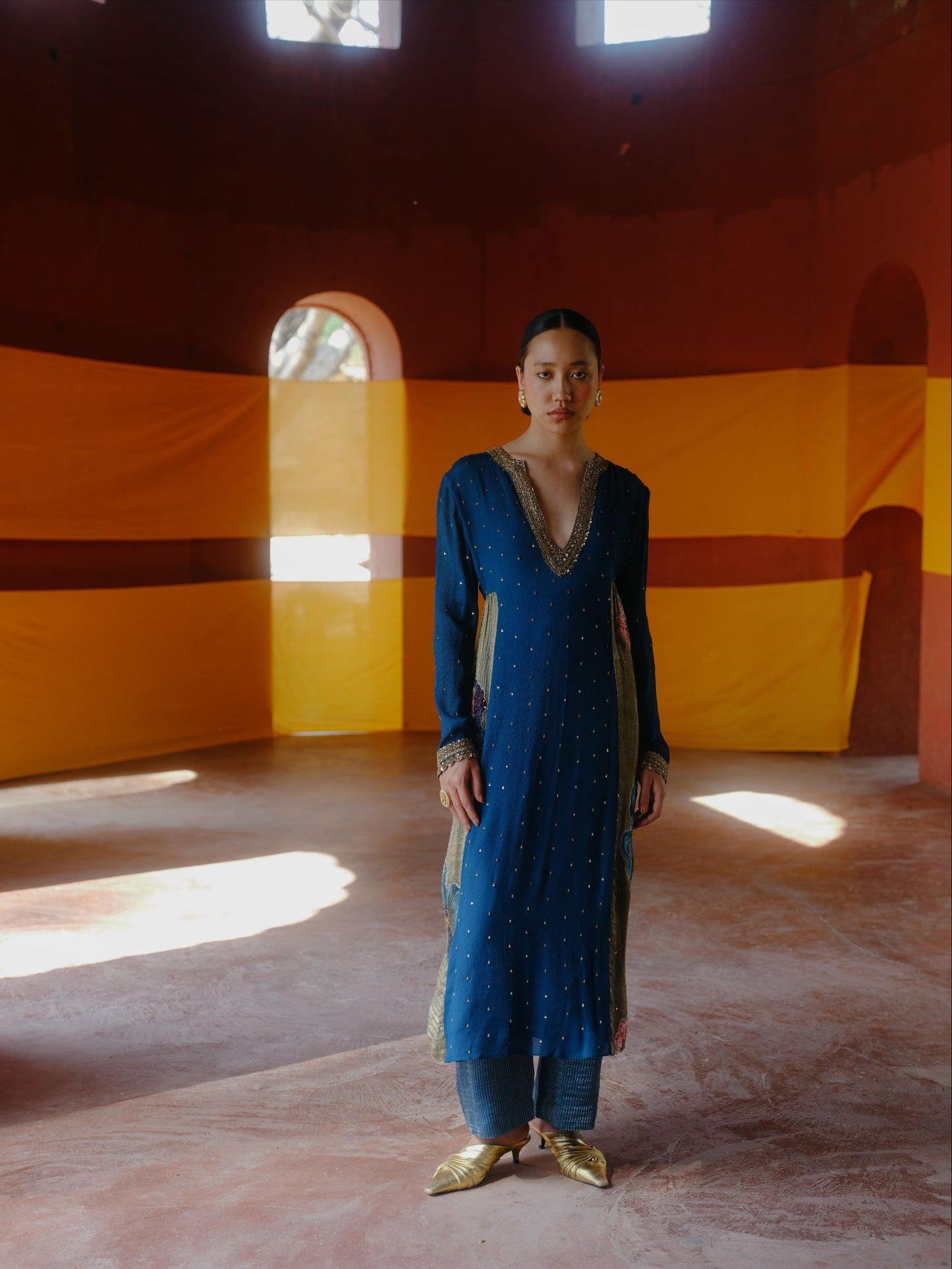 Midnight Sage Kurta set