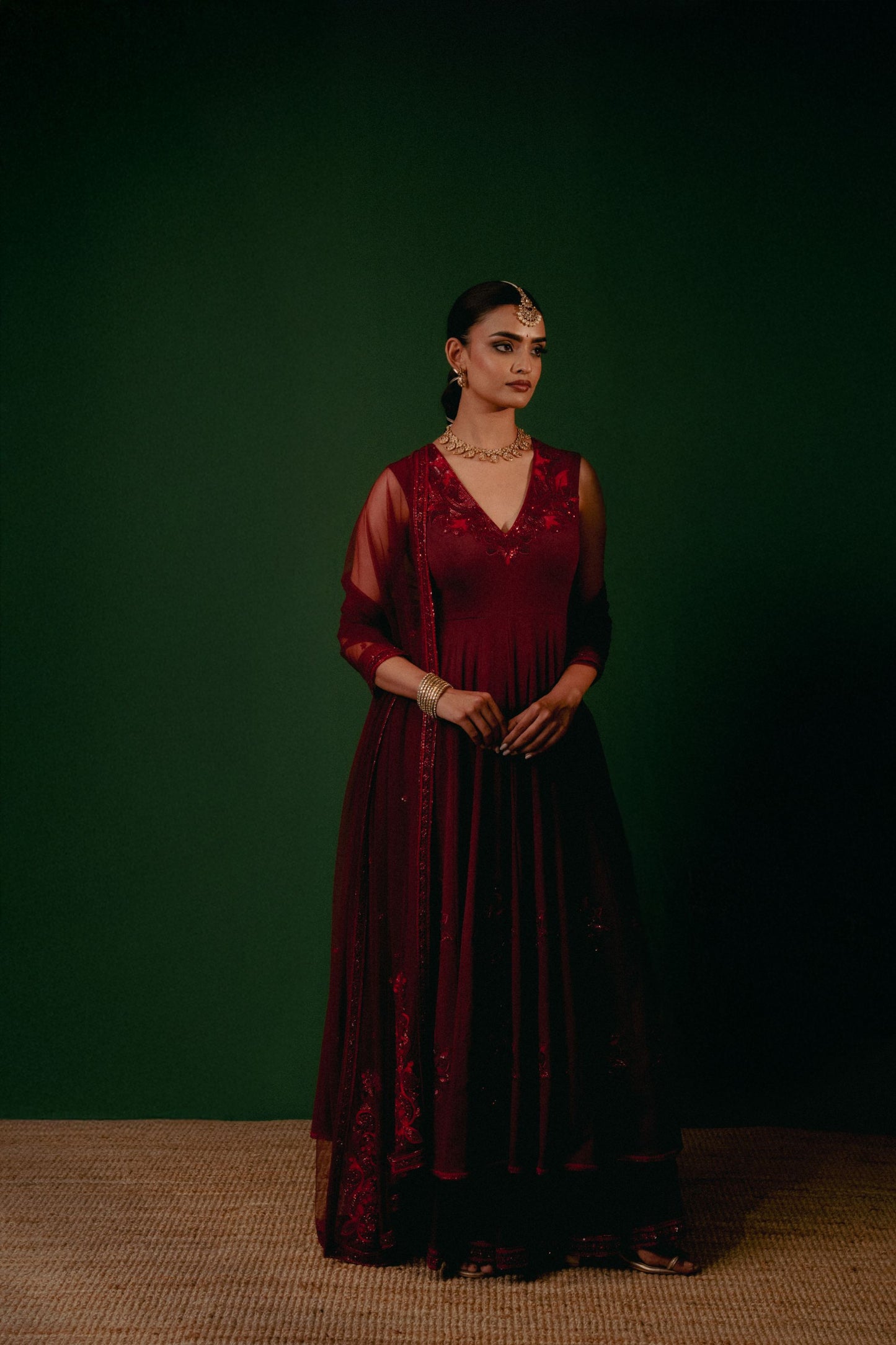 Sindhura Anarkali Set