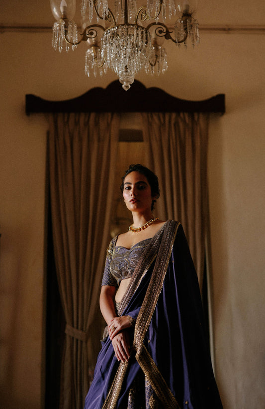 Grape royalty lehenga