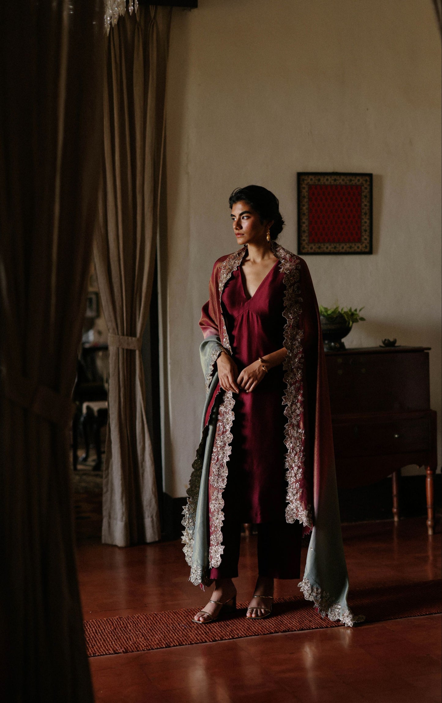Sage-Berry kurta set