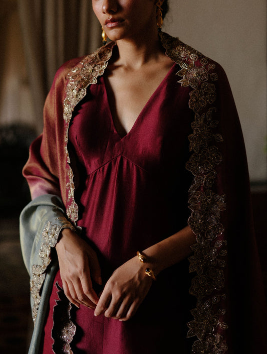 Sage-Berry kurta set