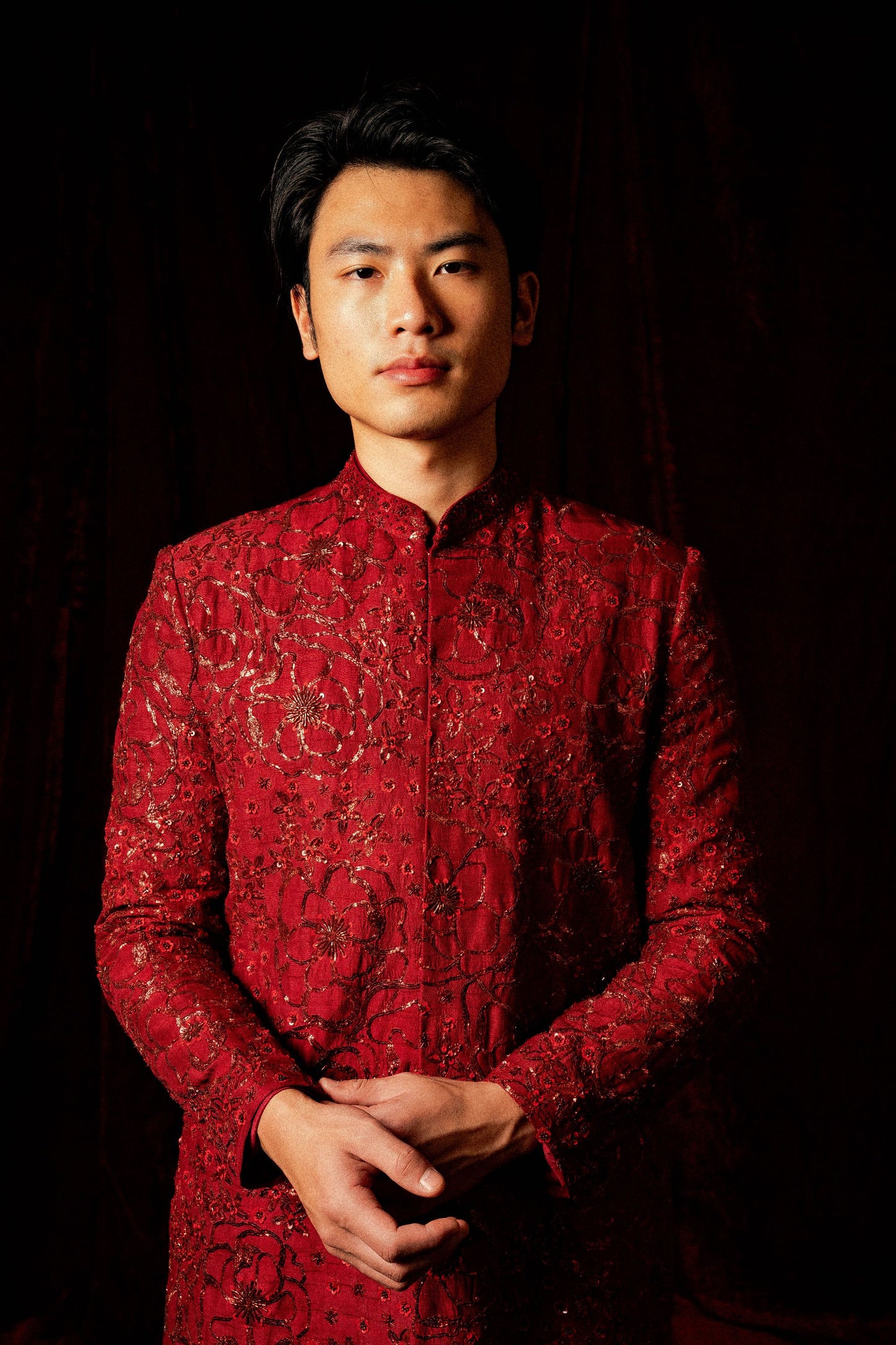 Cypress sherwani set