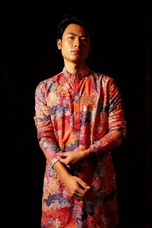 Sunset bloom kurta set