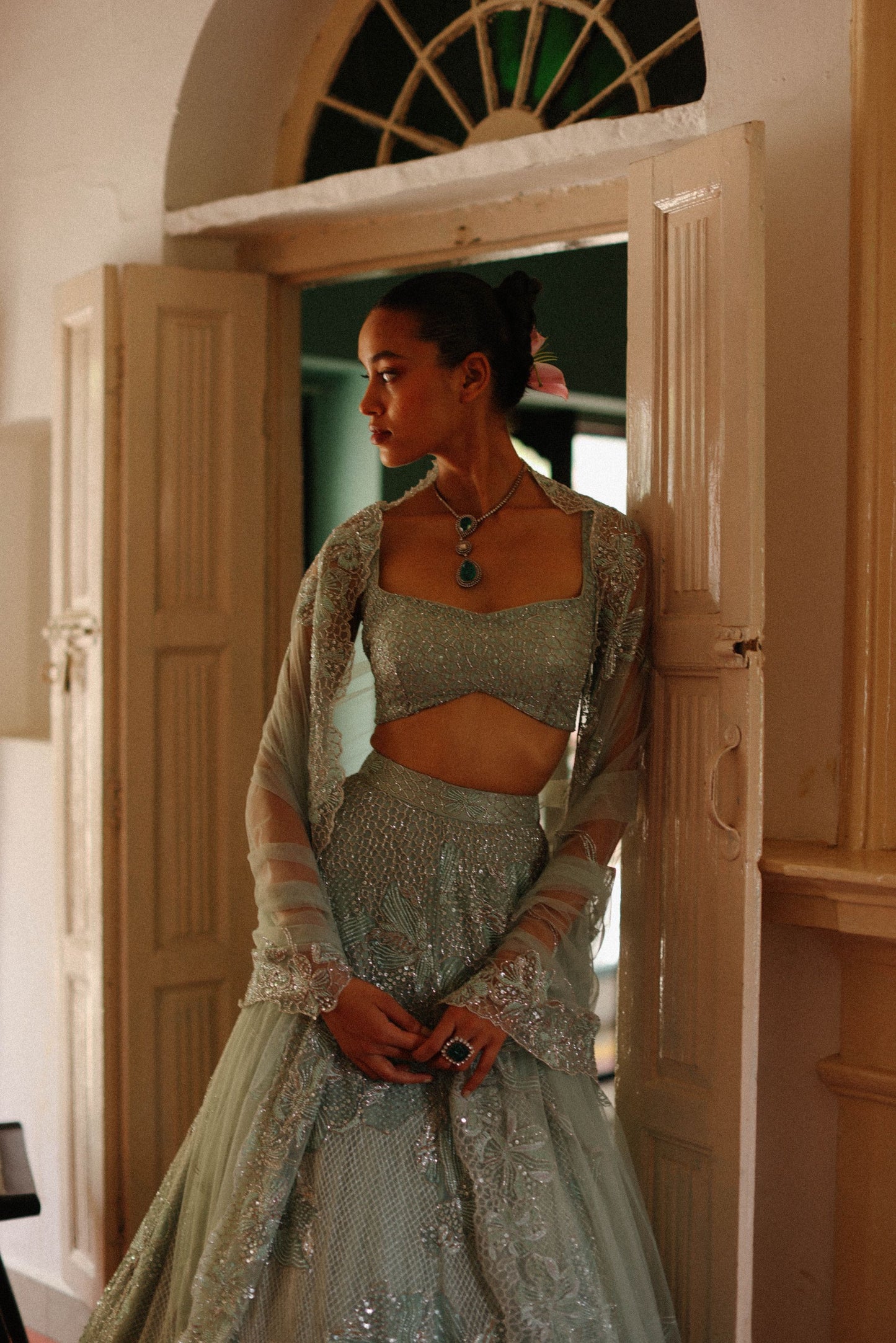 Floral Hive lehenga set