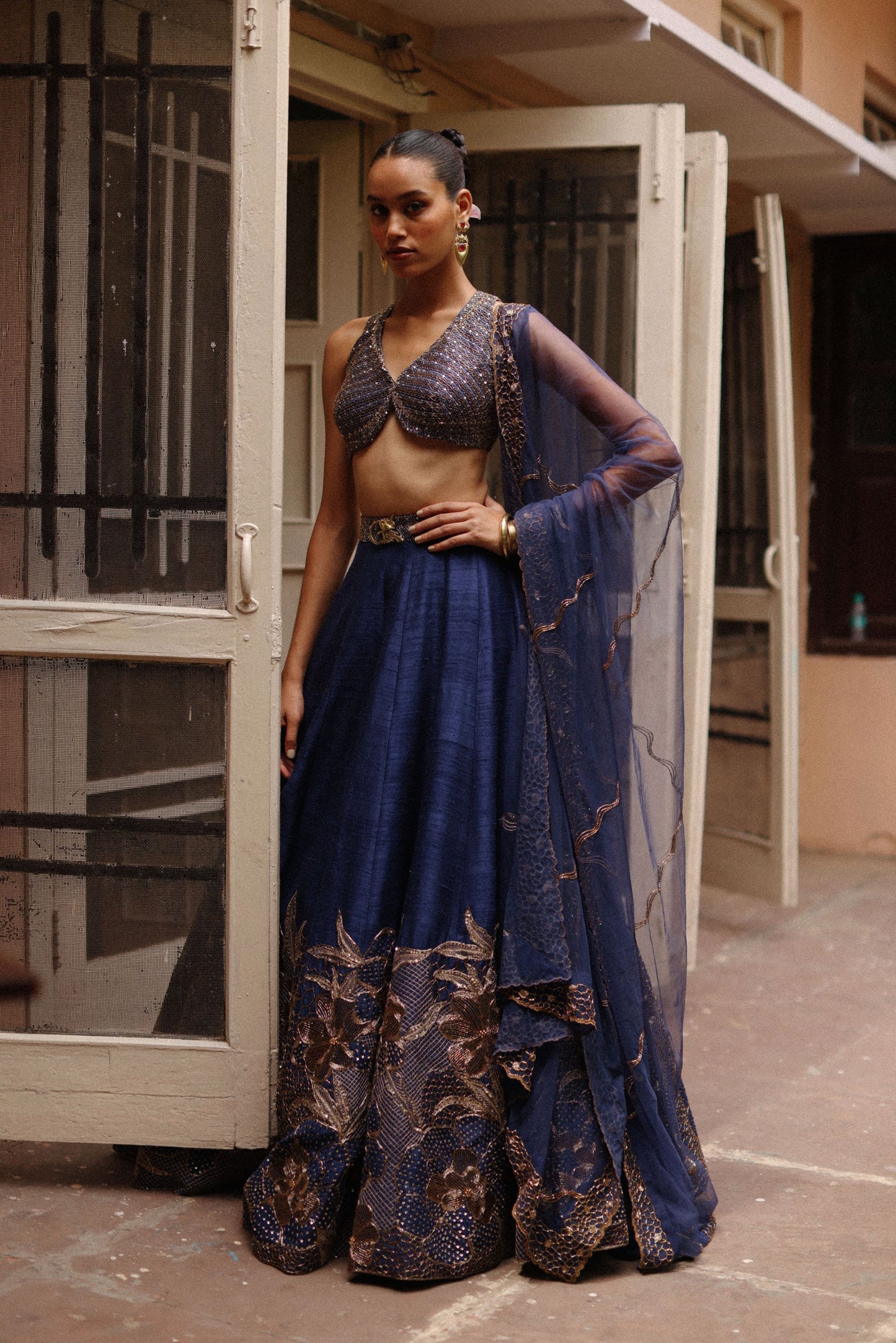 Floral Hive Serenade lehenga set