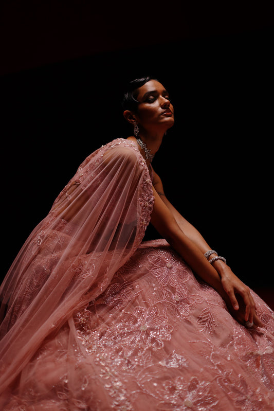 Floral vine lehenga set