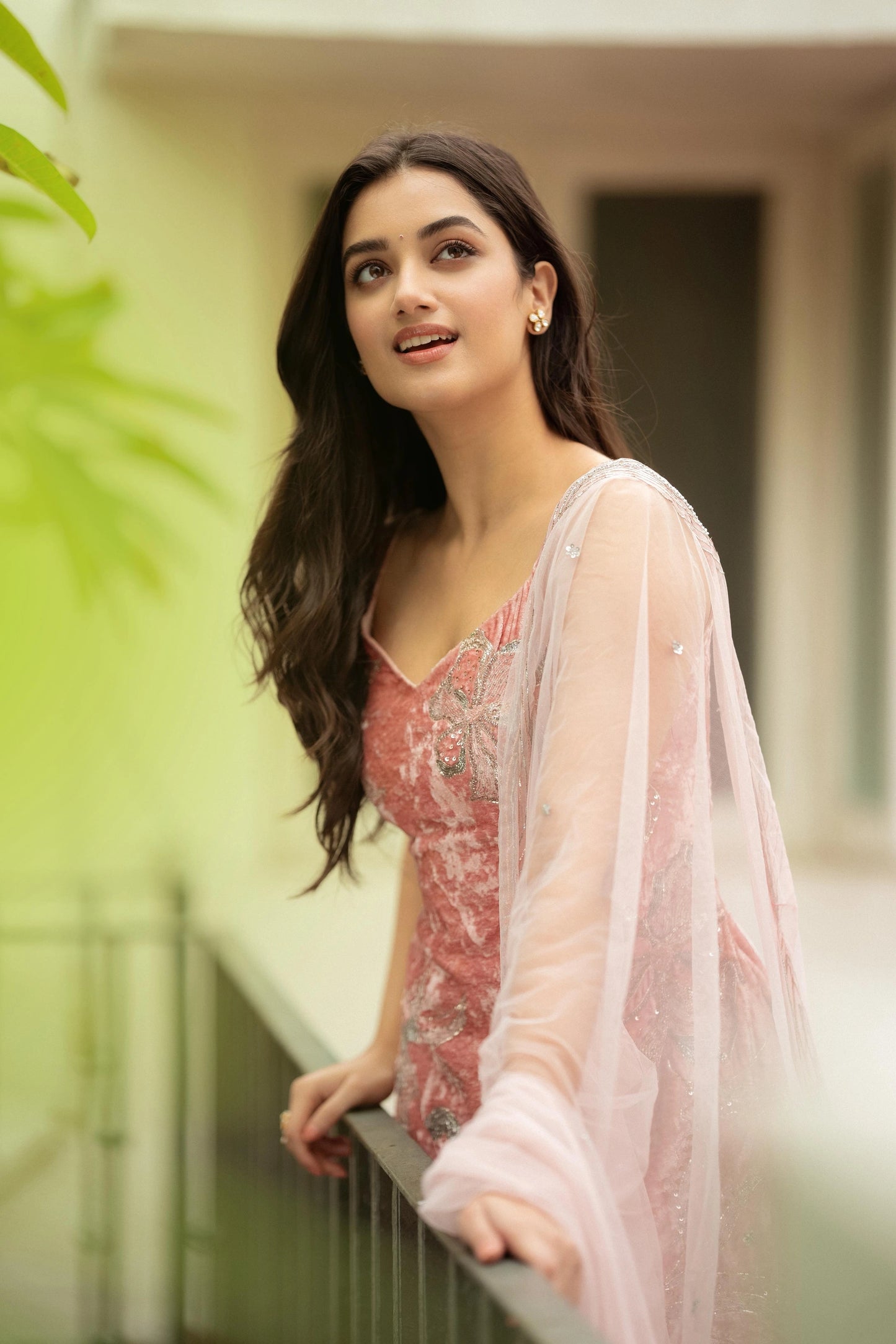 Bhagyashri Borse in Aurora Pink Set