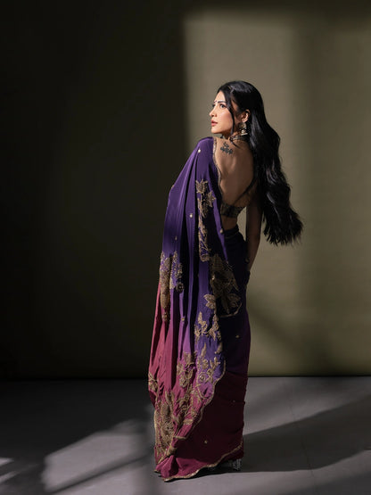 Amethyst Saree