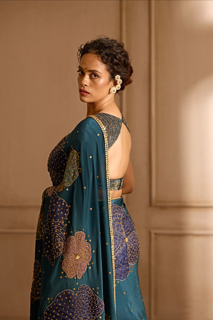Celestial Blue saree