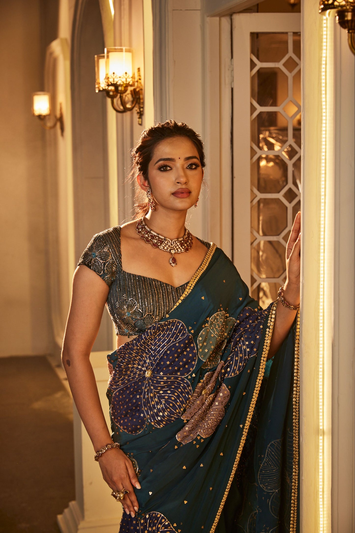 Celestial Blue saree