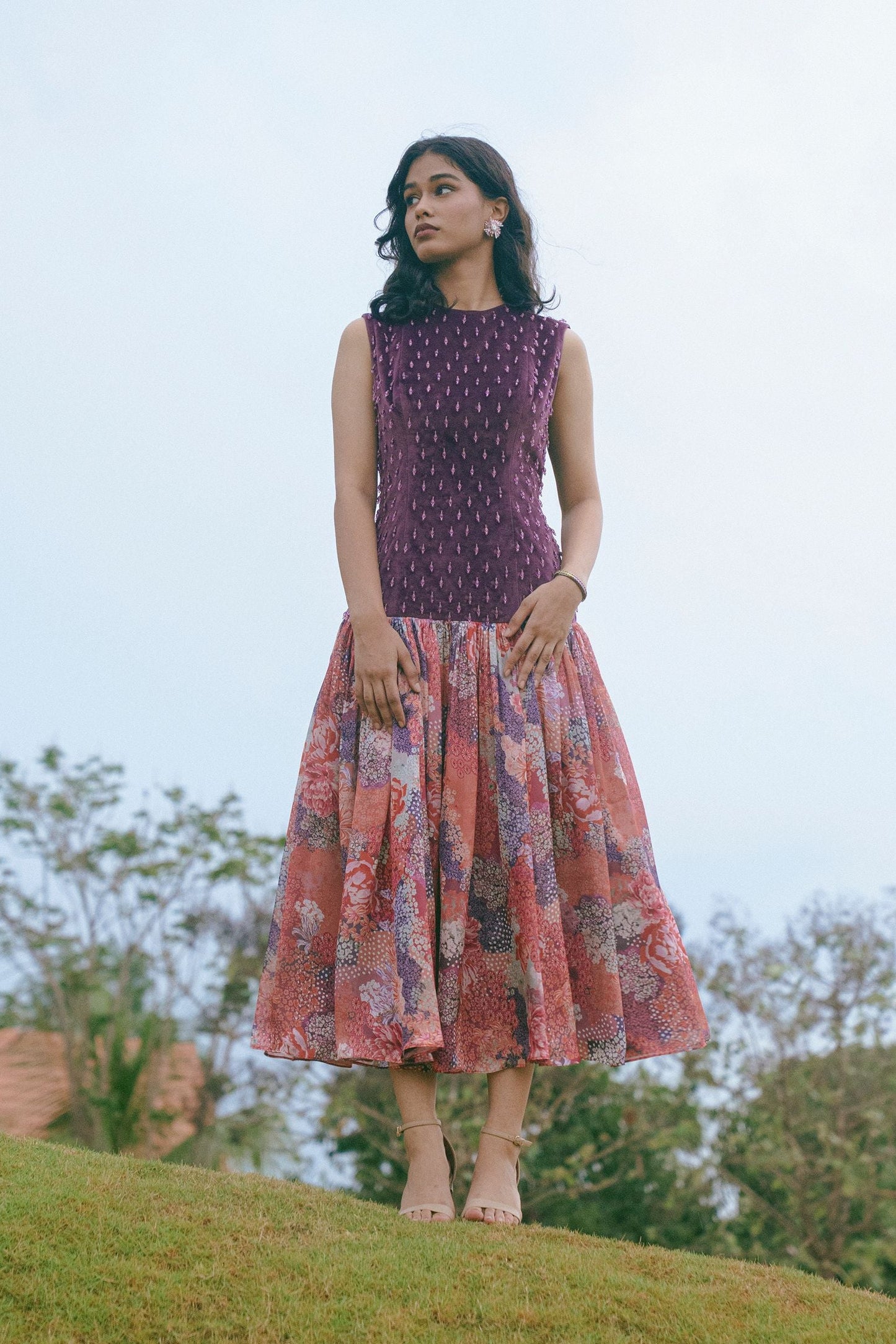 Violet Bloom Reverie Dress