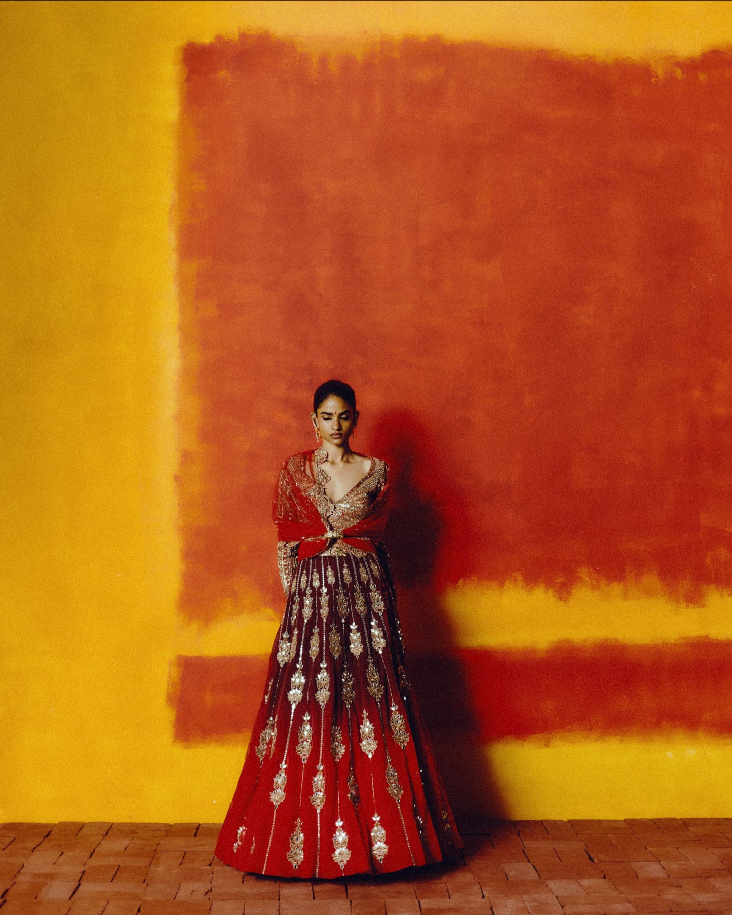 Kumkum Vizhavu Lehenga Set