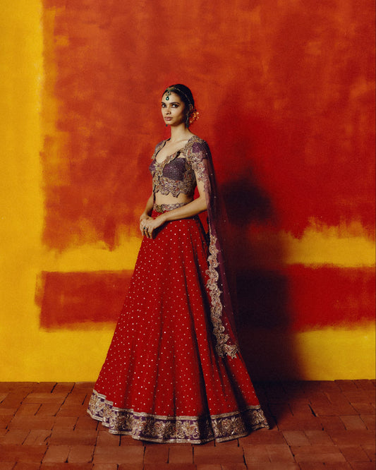 Ponnazhagi Lehenga Set