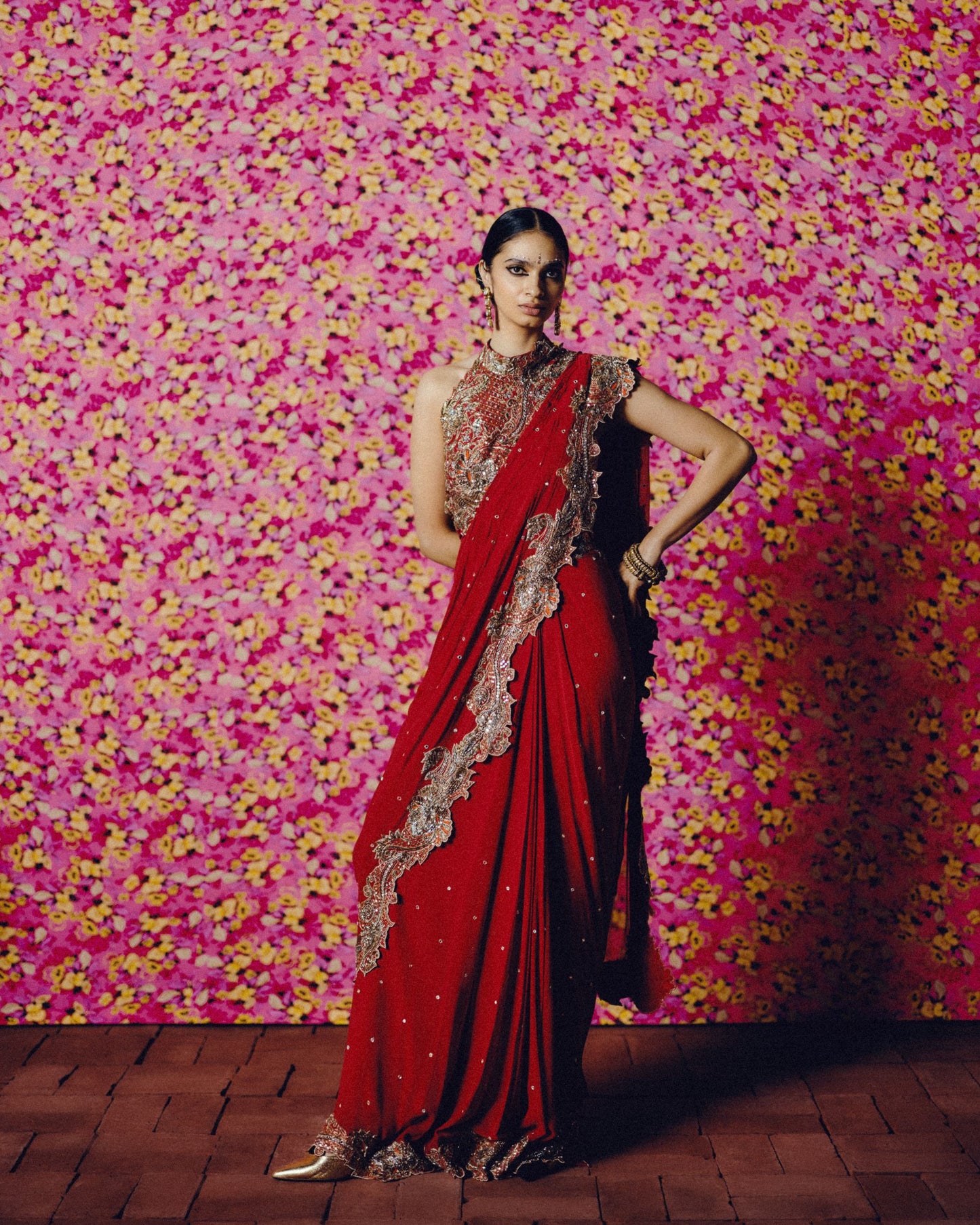 Sundari Pre-draped Saree Set