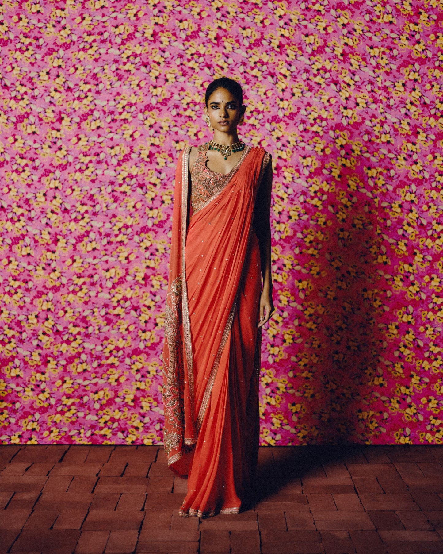 Sirumalar Pre-draped Saree Set