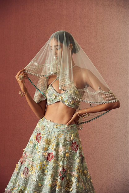 Flowered Opulence Lehenga Set