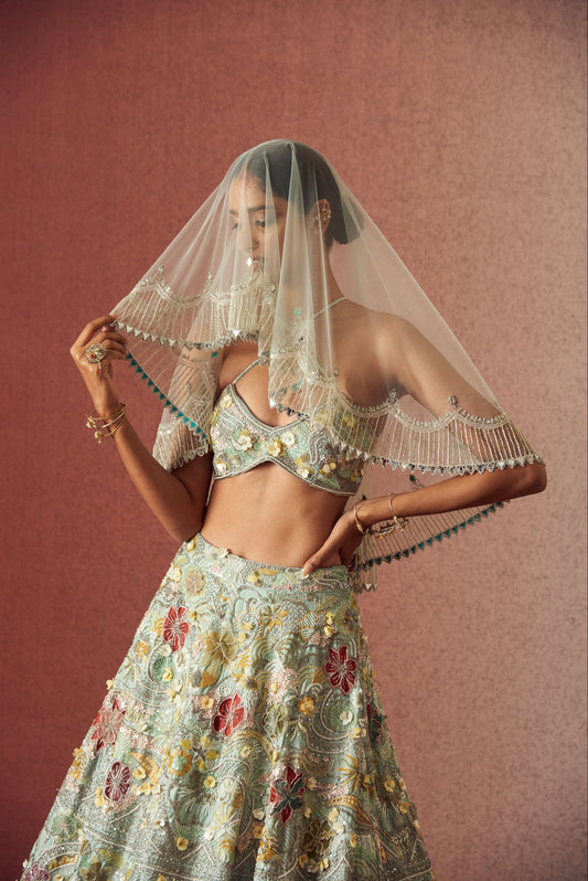 Flowered Opulence Lehenga Set