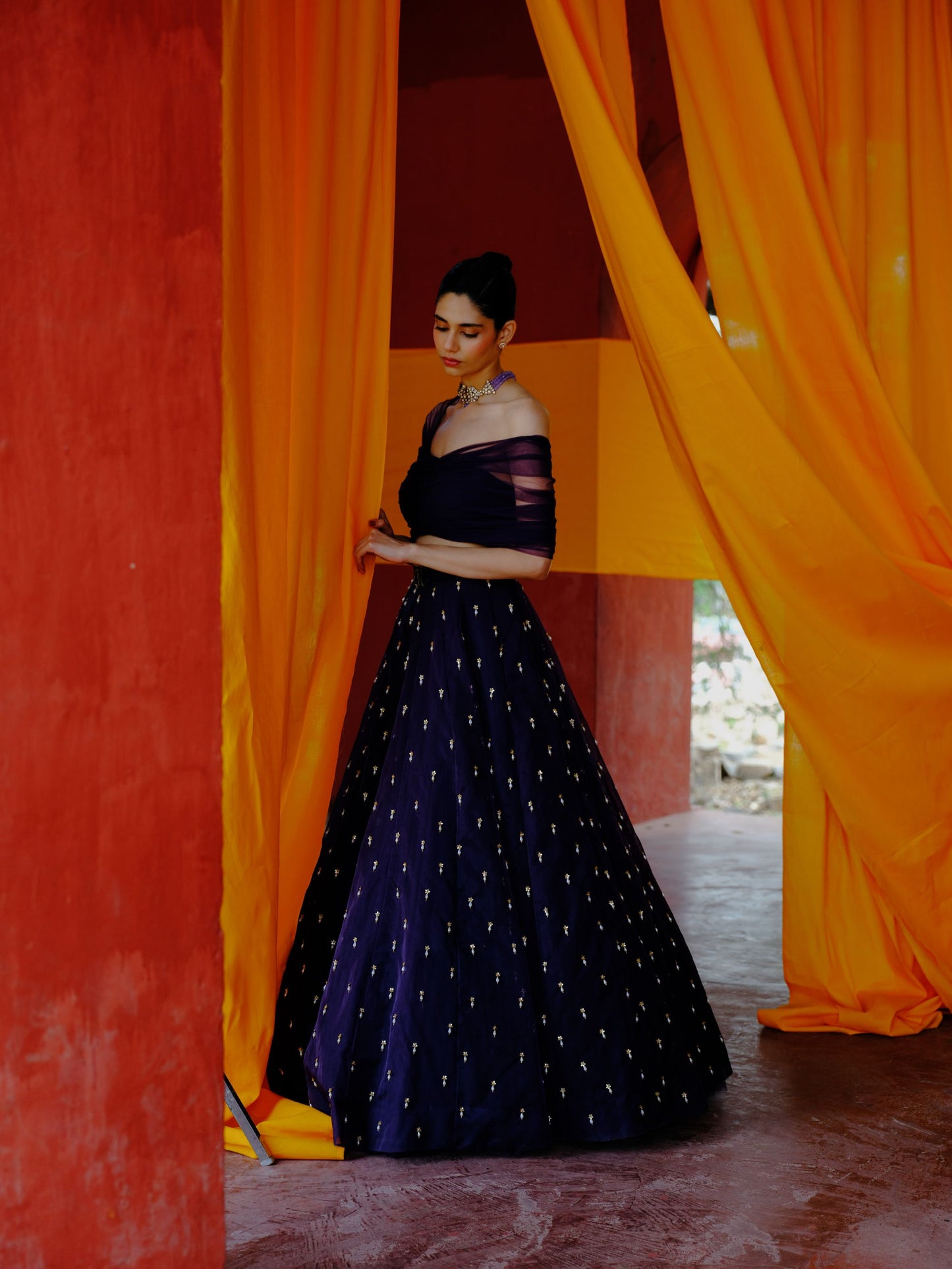 Violet Pearl Lehenga