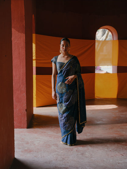 Celestial Blue saree