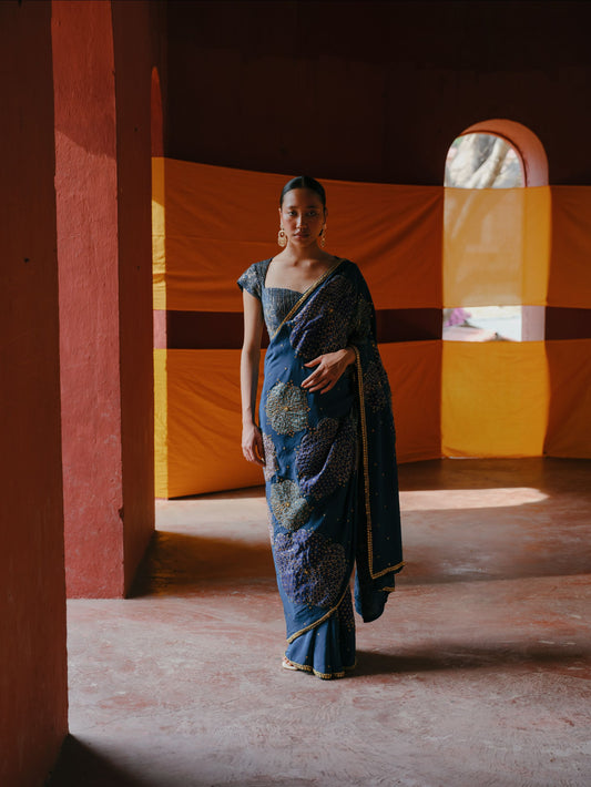 Celestial Blue saree