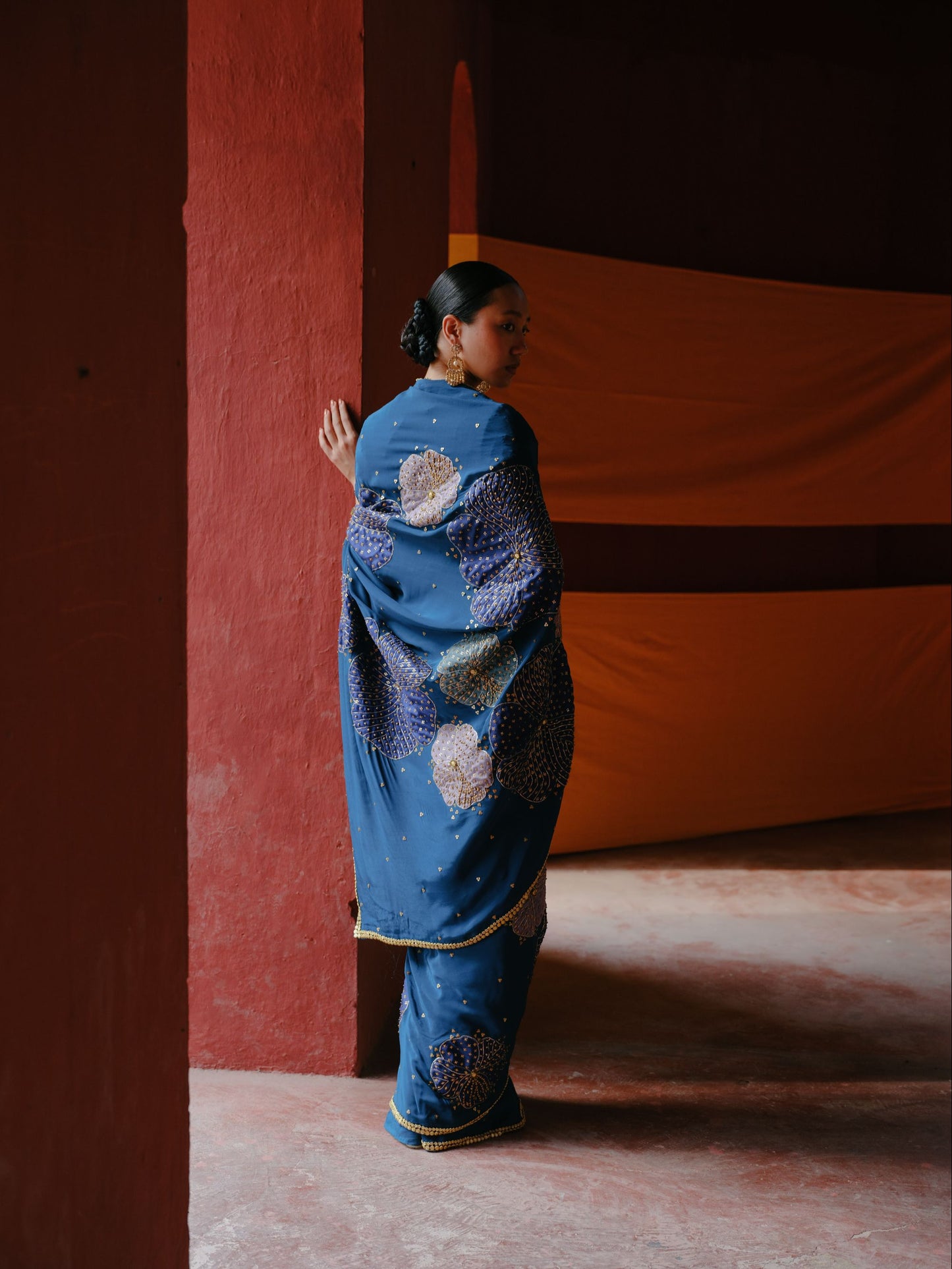 Celestial Blue saree