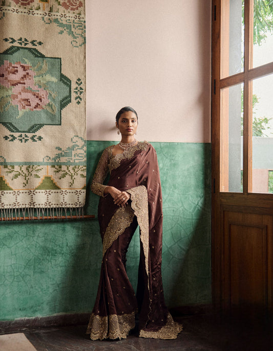 Maple blossom saree