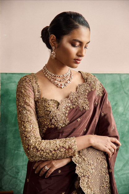Maple blossom saree