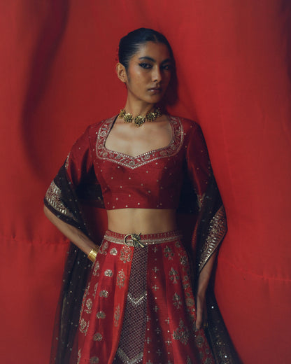 Rani Sa Lehenga Set