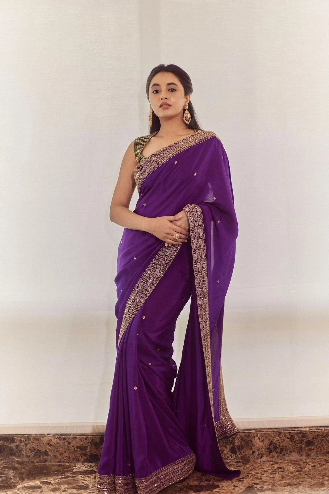 Priyanka Mohan in INDRANI  SAREE SET