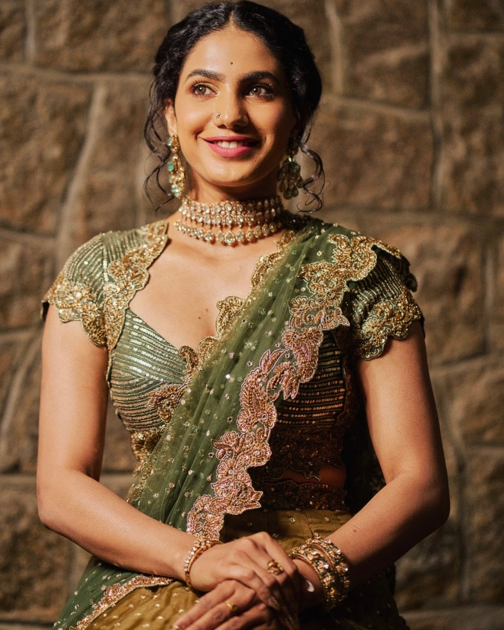 Deepa Thomas in Mridani Lehenga Set