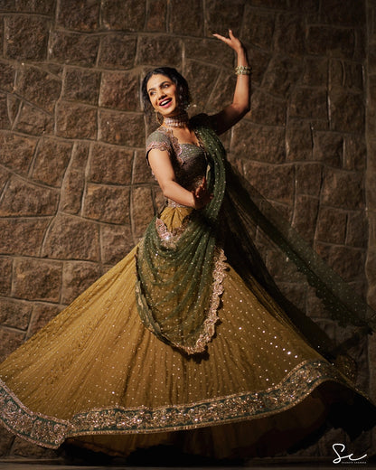 Deepa Thomas in Mridani Lehenga Set