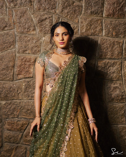Deepa Thomas in Mridani Lehenga Set