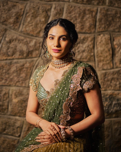 Deepa Thomas in Mridani Lehenga Set