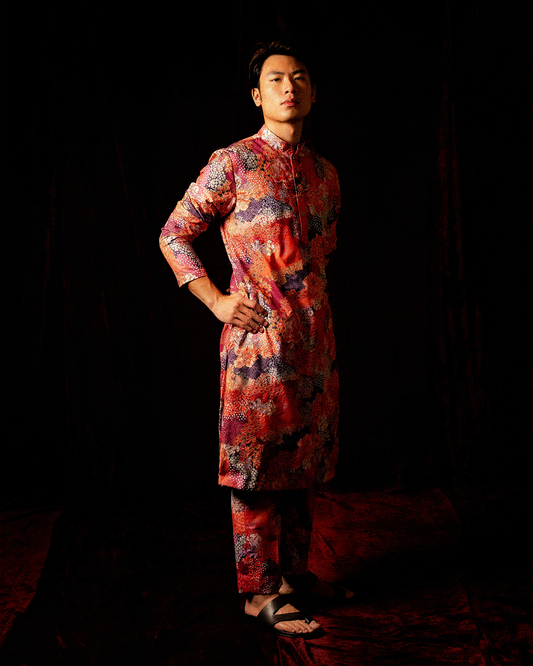 Sunset bloom kurta set