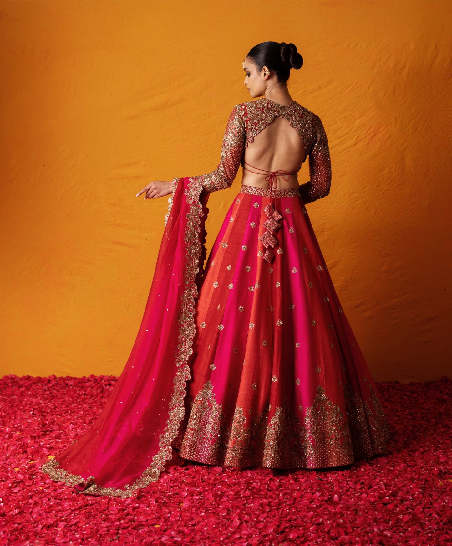 Ahalya Roja Lehenga Set