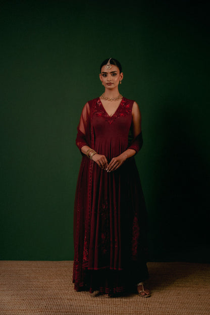 Sindhura Anarkali Set