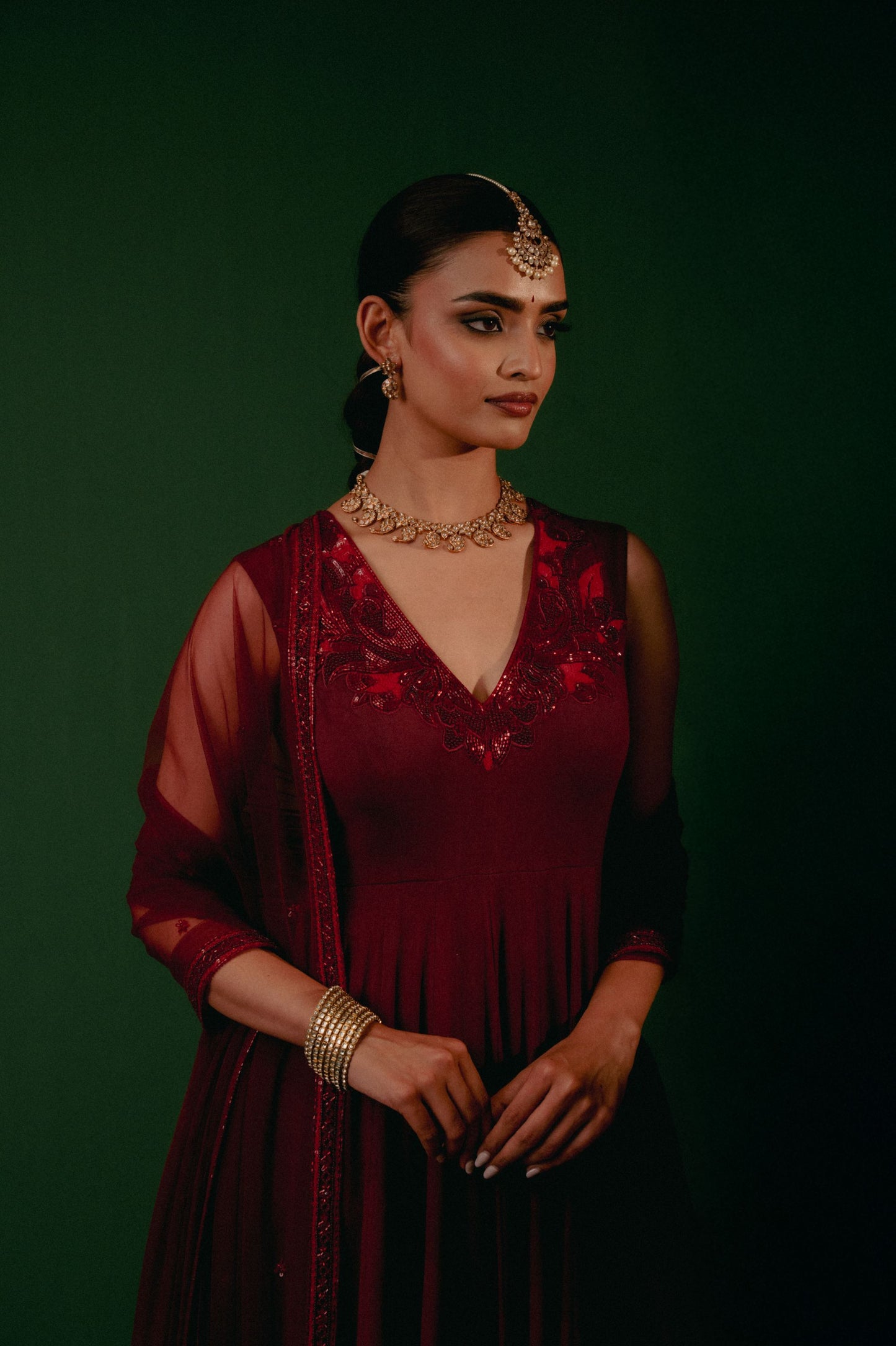 Sindhura Anarkali Set