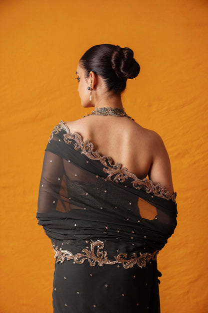 Meenakshi Pre-draped Saree Set