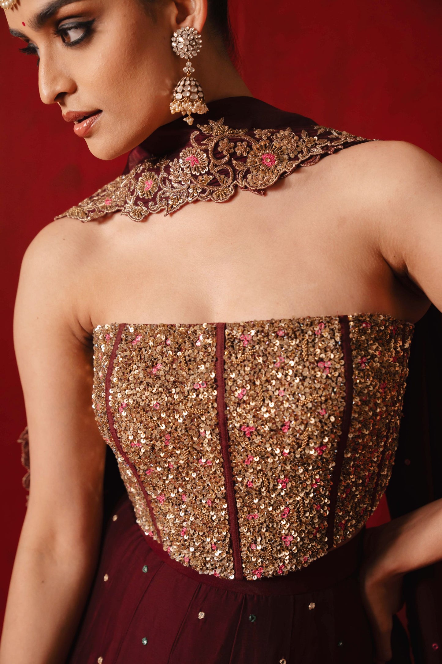 Maanvizhi Lehenga Set
